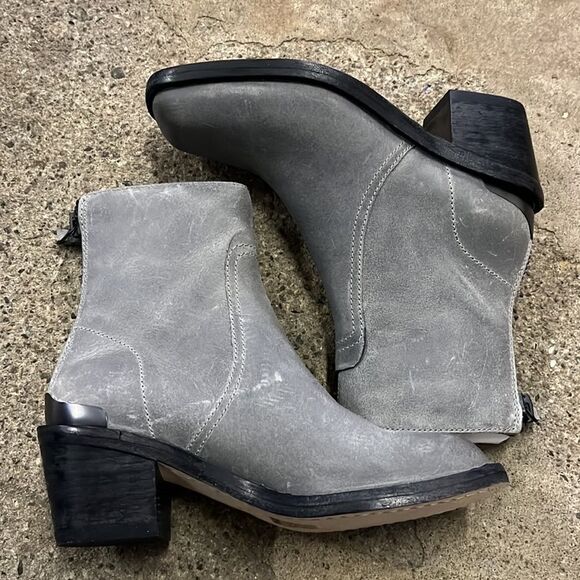 Rag & Bone Bristol Ankle Suede Boots Gray Size 6